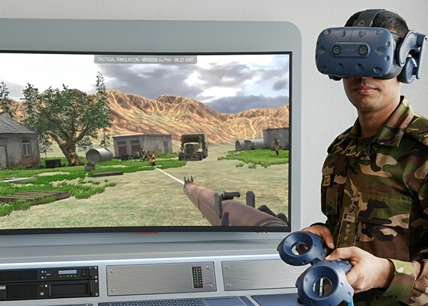 Virtual Reality Bunker Defense Simulator
