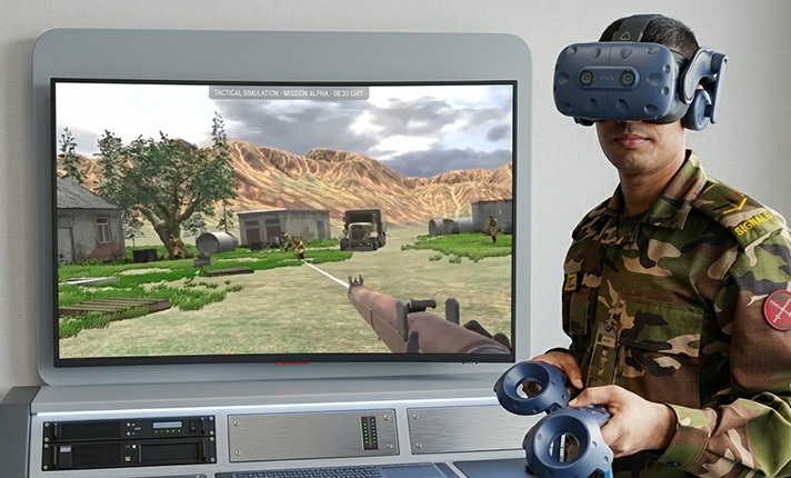 Virtual Reality Bunker Defense Simulator