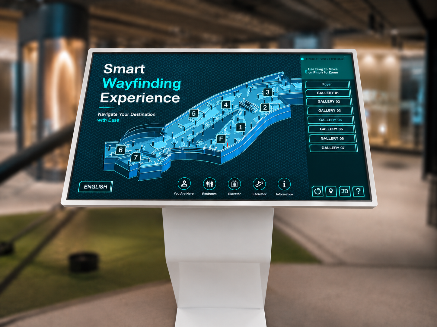 Interactive Wayfinding Kiosk System